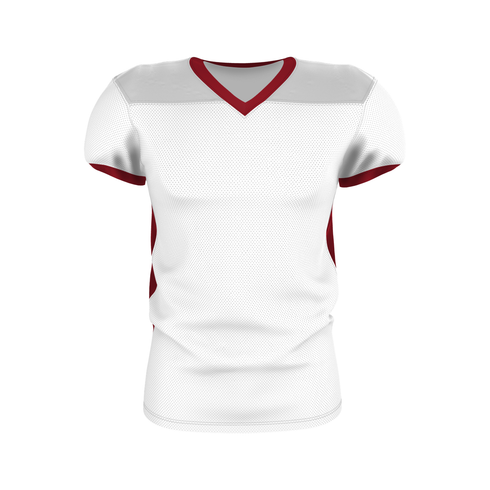 Badger Sport Adult Elusive Football Jersey, Sizes 2XL-4XL (A00173-028608), Color 'White/Red'